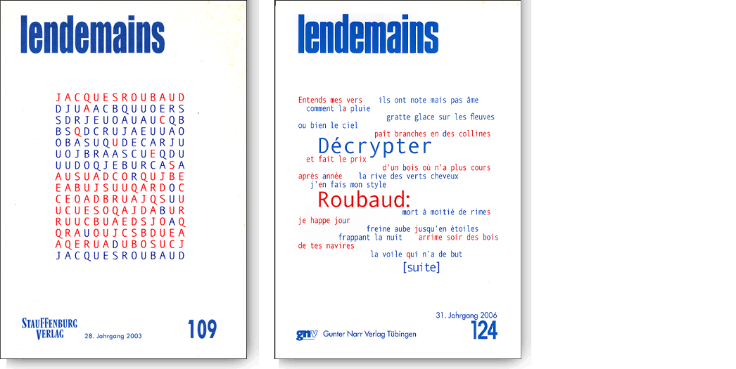Covers Lendemains 109 & 124